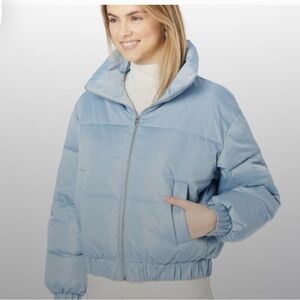 Women's Light Blue Puffer Jacket